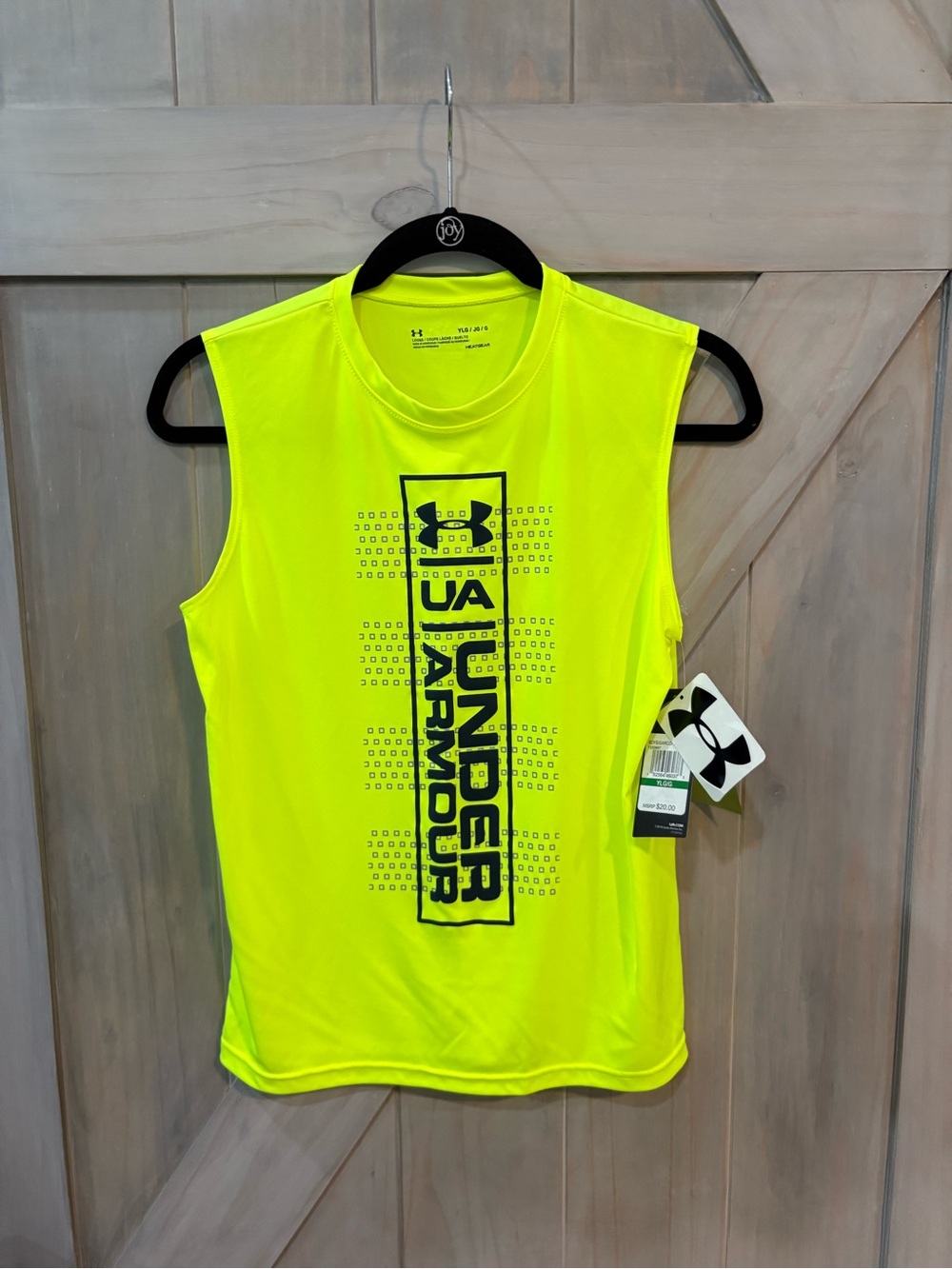 Under Armour Neon Yellow Sleeveless Performance Tank